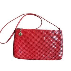 Whiting & Davis Vintage Red Classic Holiday Purse